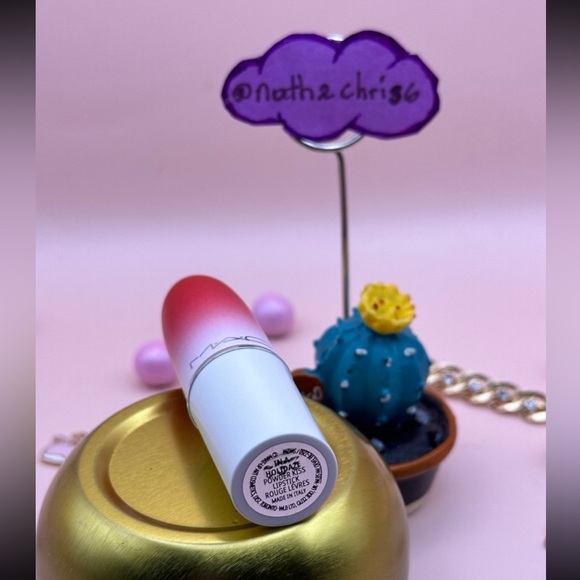 MAC Cosmetics Powder Kiss Lipstick in “In a Holidaze” New 1.5g no box - Picture 2 of 9
